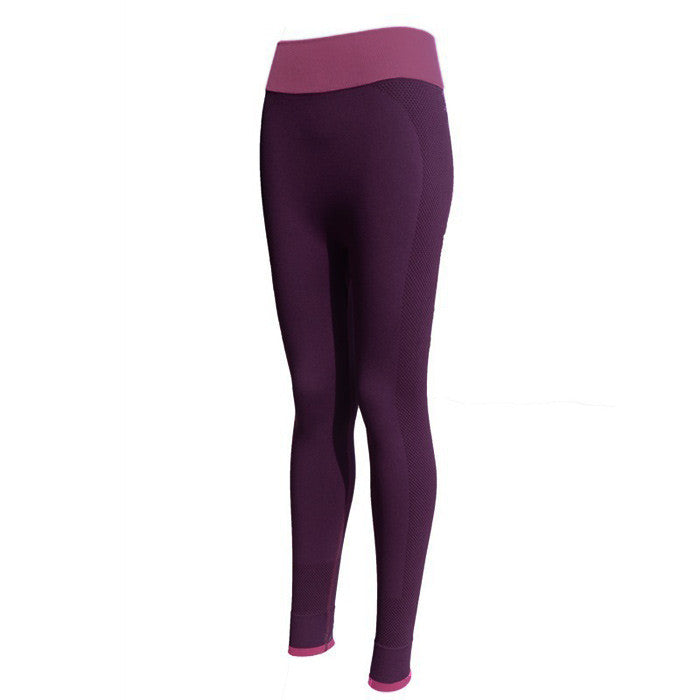 Yogalicious High Waist Soft Nude Tech Straight Leg Yoga Pants for Women -  Purple Luster - Large: Buy Online at Best Price in UAE 