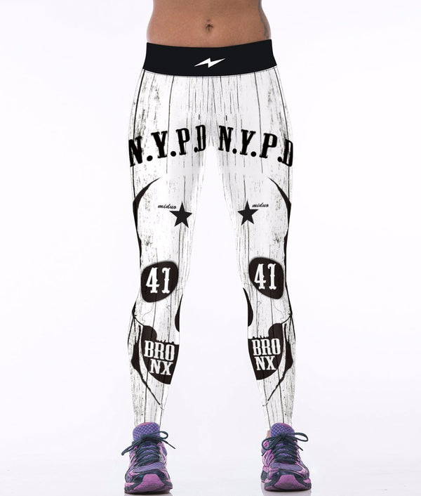 "Bronx 41" 3D Printed Gym Leggings / Yoga Pants
